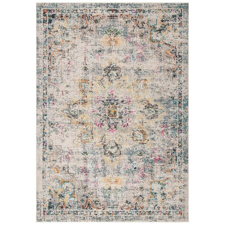 Safavieh Madison Power Loomed Runner Area RugGrey & Gold 2 ft.2 in. x 12 ft. MAD473F-212
